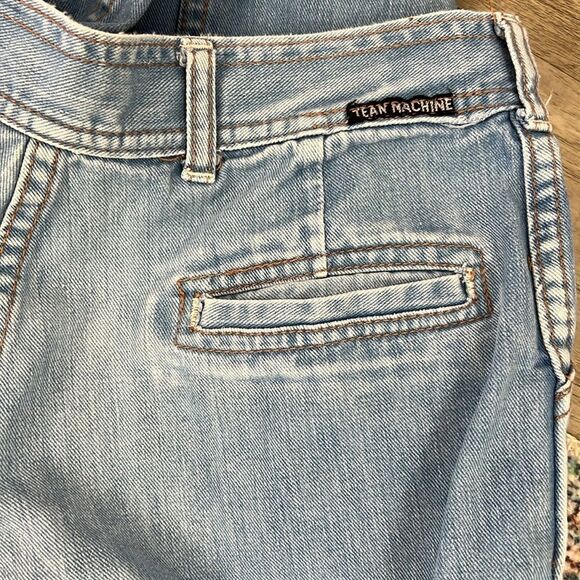 Vintage 80s The Jean Machine High Waisted Denim Jeans 15/16 Small 27 - Picture 11 of 14